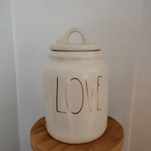 Rae Dunn Gold Love Baby Canister